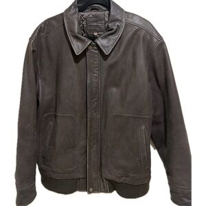 Cherokee Dark Brown Bomber/Leather Jacket